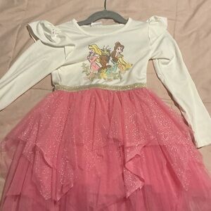 Disney Pink and Cream Princess Costume Dress